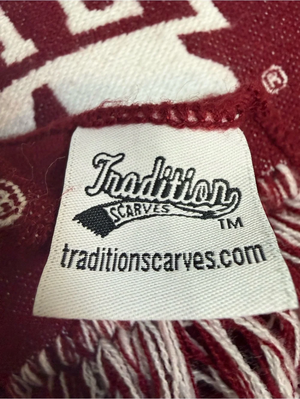 Tradition Scarves Mississippi State Bulldogs Woven Fringe Scarf -‎ Maroon